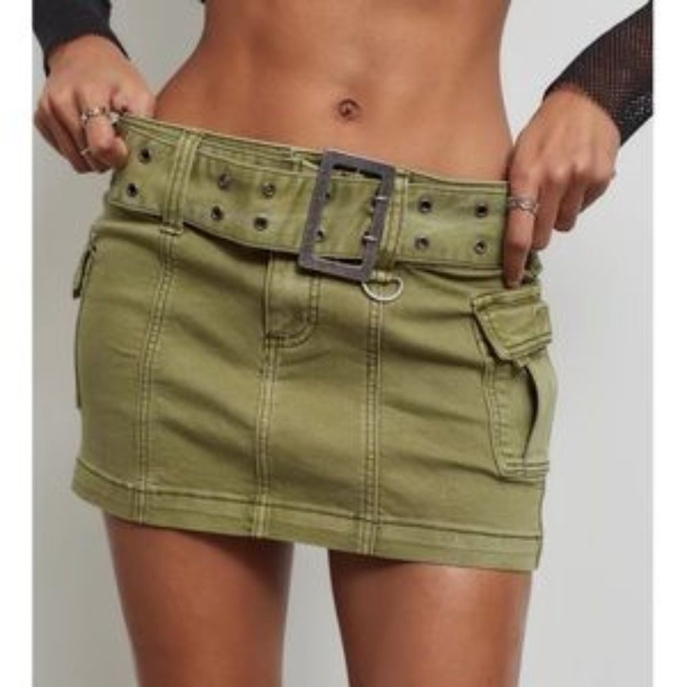 Urban Outfitters Joan Belted Mini Skirt